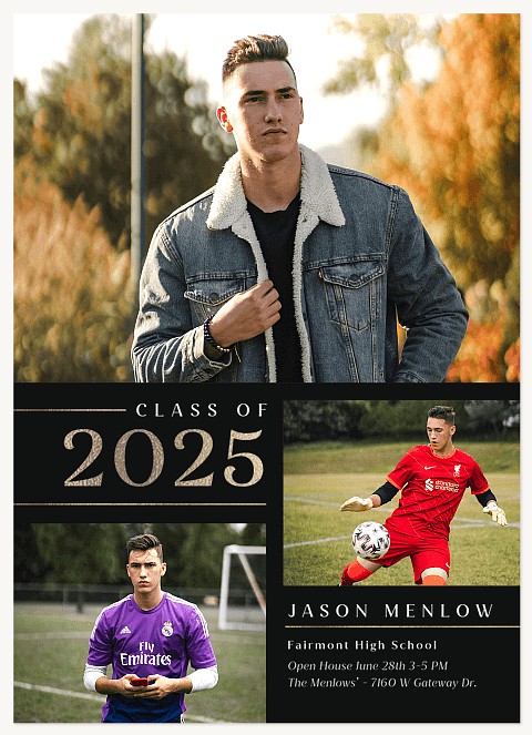 Gleaming Accents Graduation Cards