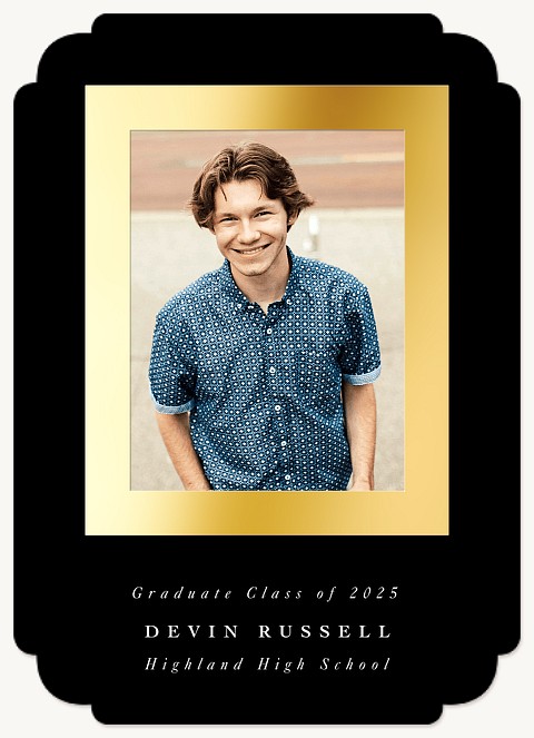 Sophisticated Frame Graduation Cards