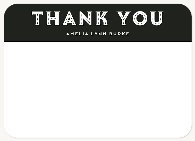 Inline Greeting Thank You Cards 