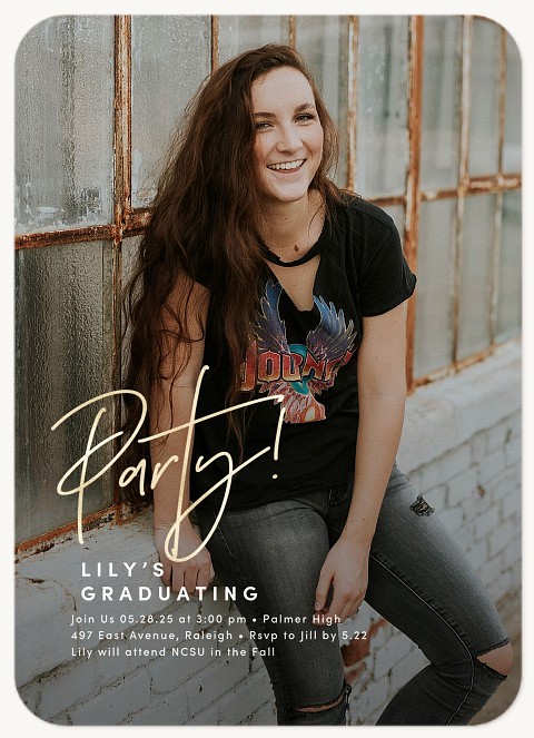 Large Script Graduation Cards