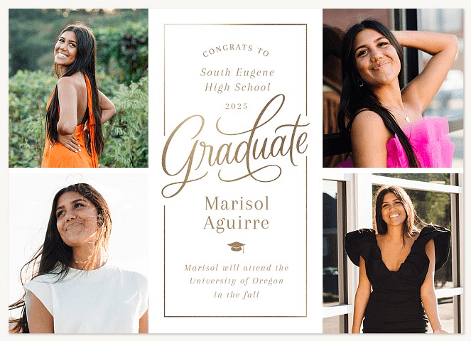 Radiant Frame Graduation Cards