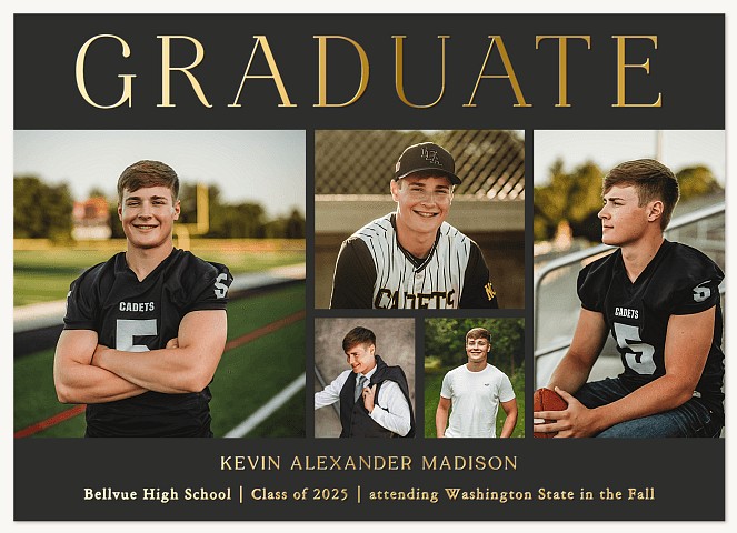 Shining Grid Graduation Cards