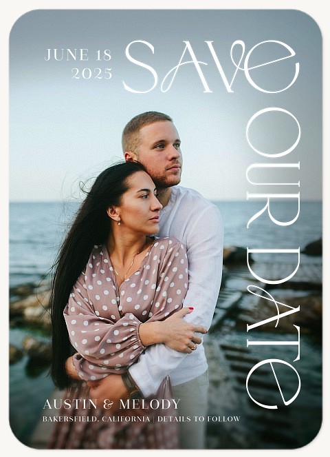 Modern Edit Save the Date Cards
