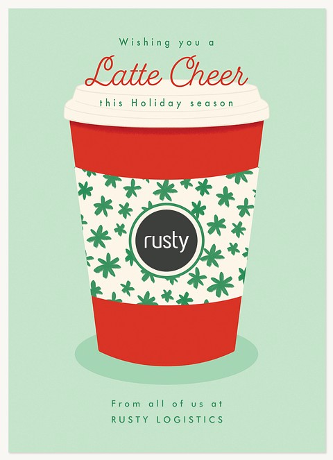 Latte Joy Business Holiday Cards