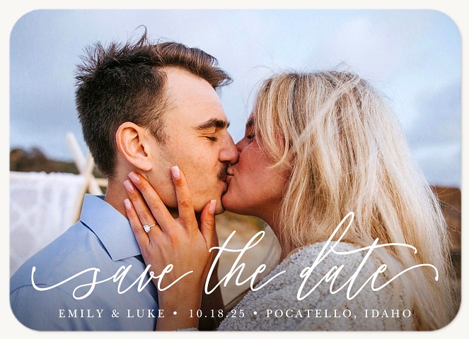 Stylish Sentiment Save the Date Cards