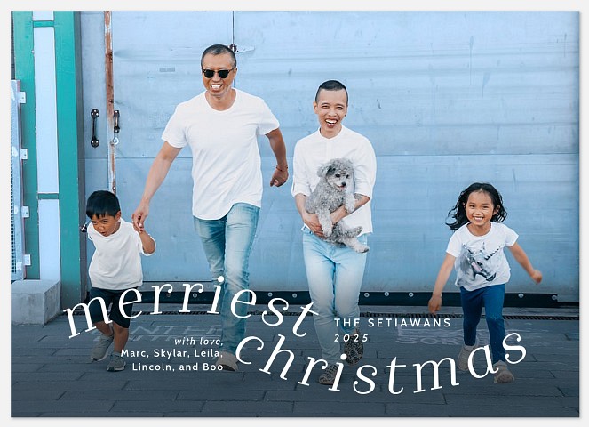 Meandering Merry Holiday Photo Cards