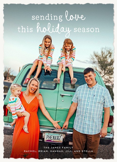 Sweet Letters Personalized Holiday Cards