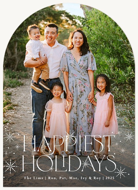 Twinkling Greeting Personalized Holiday Cards