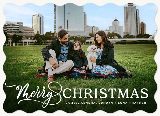 Christmas Overlay Personalized Holiday Cards