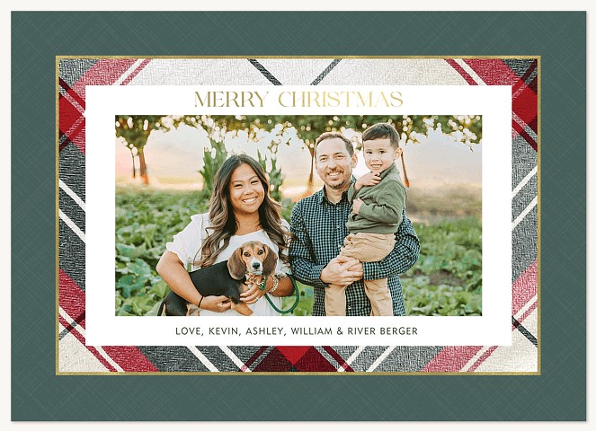 Framed Snap Personalized Holiday Cards