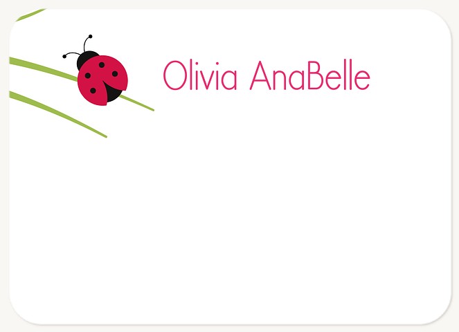 Ladybug Stationery For Kids