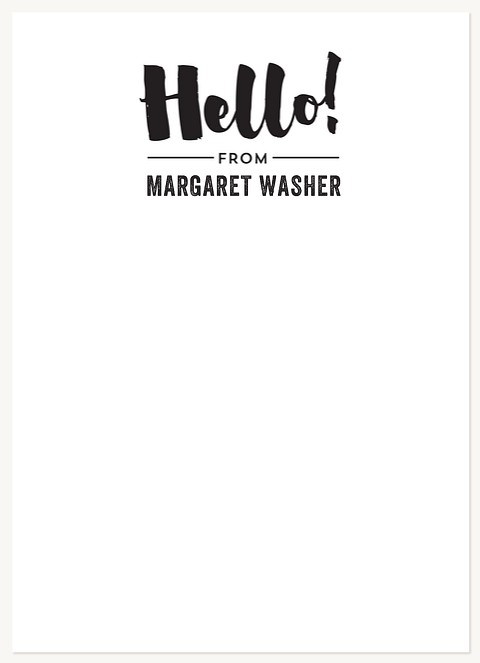 Bold Hello Stationery