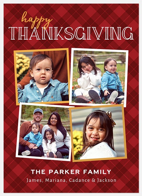 Plaid Pack Thanksgiving Cards