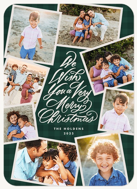 Merry Tree Personalized Holiday Cards