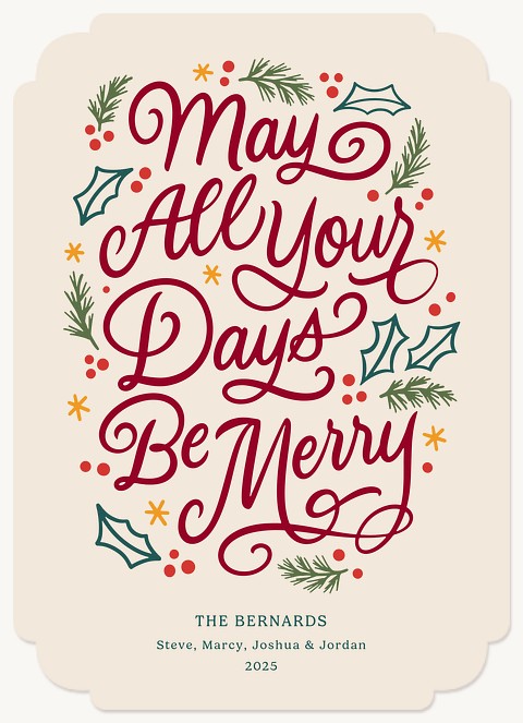 All Your Days Personalized Holiday Cards