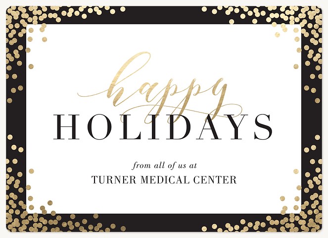 Confetti Flurry Holiday & Christmas Magnet Cards