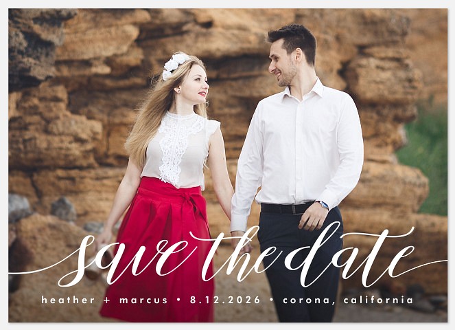 Grand Declaration Save the Date Photo Cards