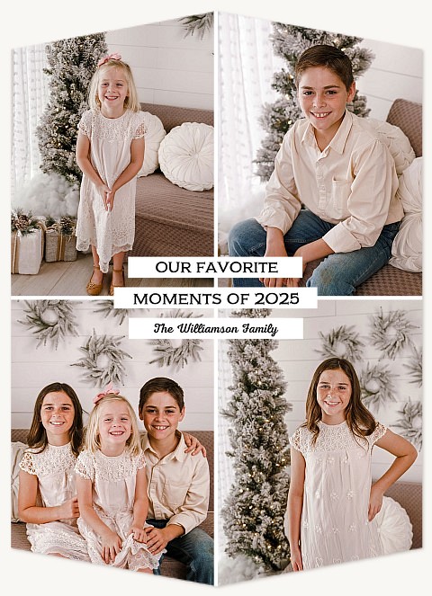 Our Favorite Moments Personalized Holiday Cards