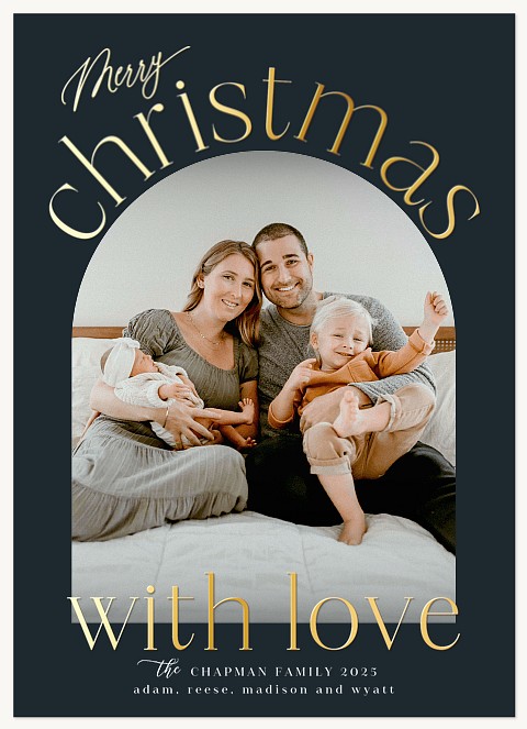 Elegant Arch Personalized Holiday Cards