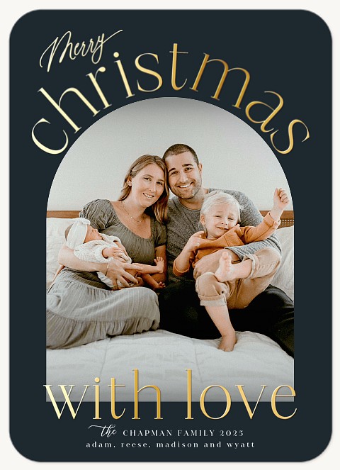Elegant Arch Personalized Holiday Cards