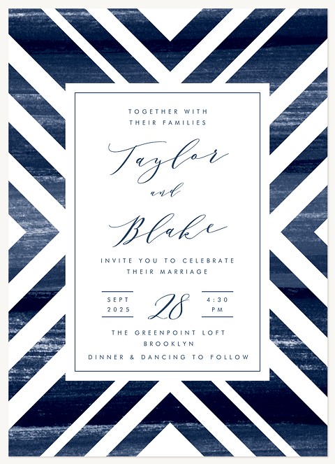 Midnight Modern Wedding Invitations