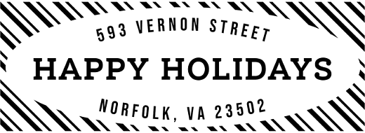 Candy Cane Border | Custom Rubber Stamps