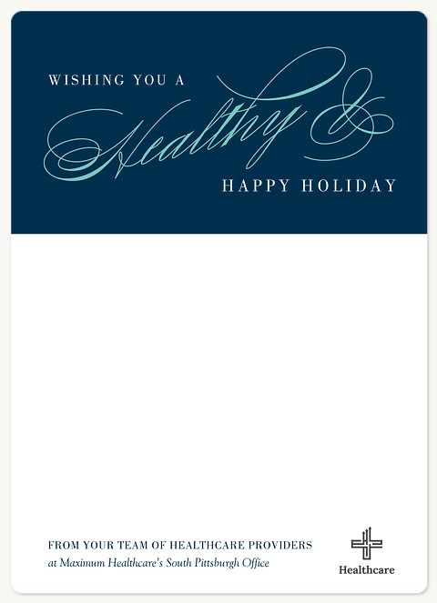 Healthy and Happy Holiday & Christmas Magnet Cards
