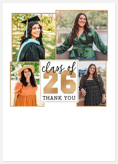 Varsity Collage Thank You Cards 