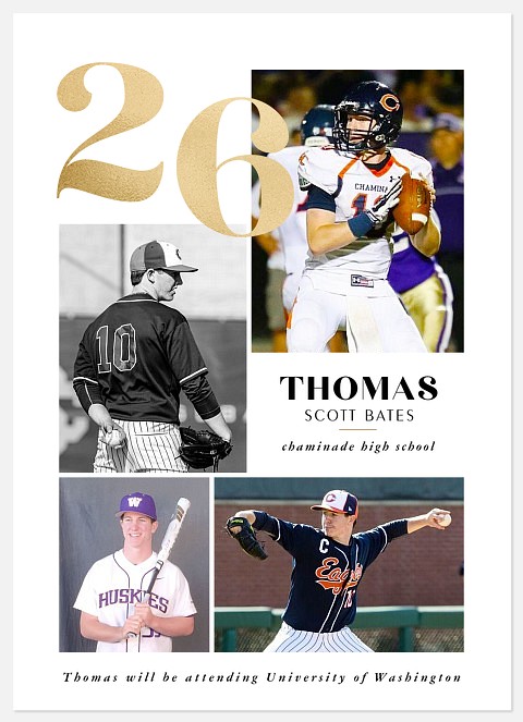 Big Year Grid Graduation Cards