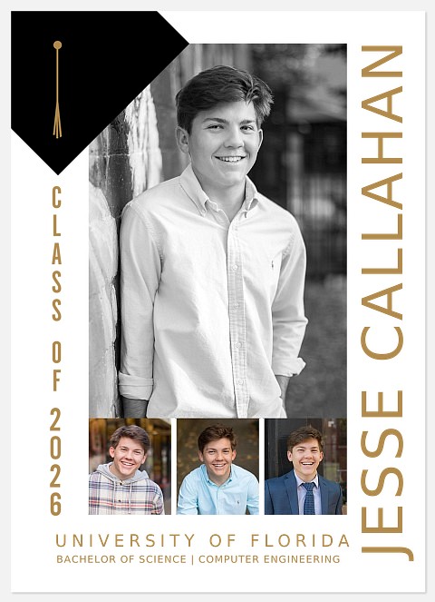 Corner Cap Graduation Cards