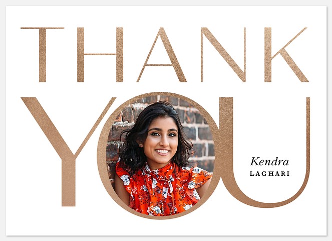 Shimmering Thank You Thank You Cards 