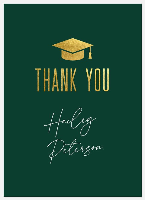 Academic Cap Thank You Cards 