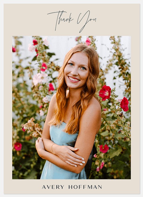 Purely Minimal Thank You Cards 