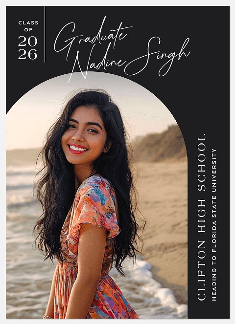 Minimalist Script Graduation Cards