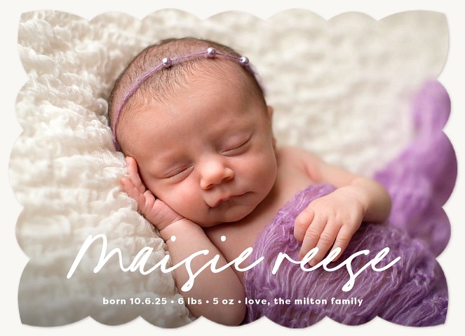 Signature Name Baby Announcements