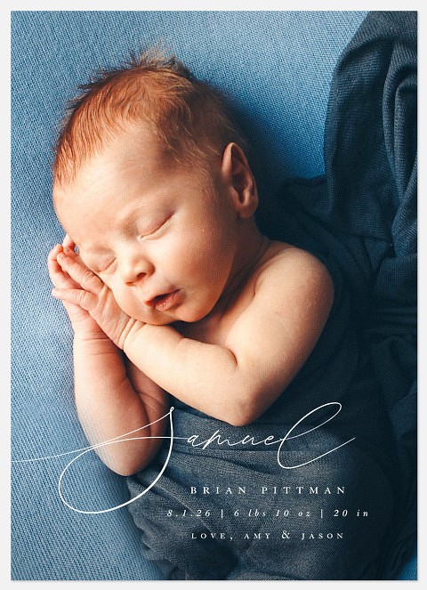 Most Chic Baby Birth Announcements