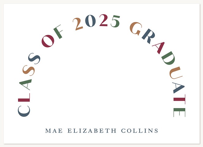 Colorful Arch Thanks Thank You Cards 