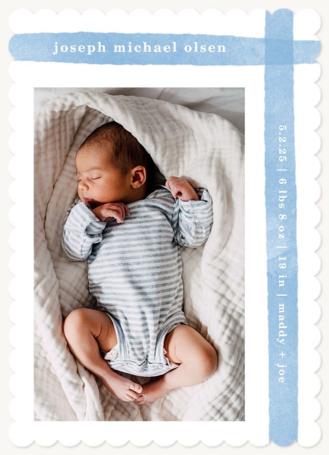 Gingham Corner Baby Announcements