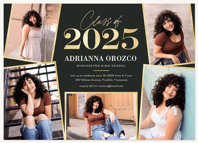 Shining Collage Graduation Cards
