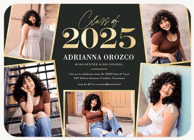 Shining Collage Graduation Cards