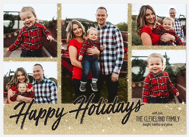 Glitzy Gallery Holiday Photo Cards