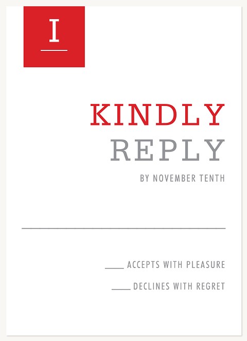 Modern Bookmark Bar Mitzvah RSVP Cards