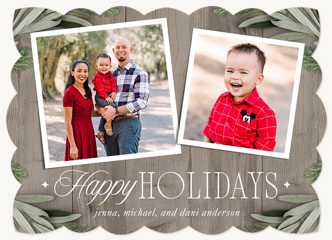 Cute Country Personalized Holiday Cards