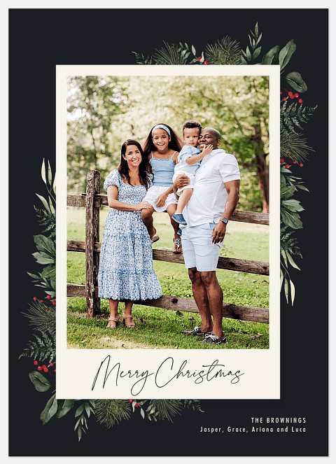 Gorgeous Foliage Holiday Photo Cards