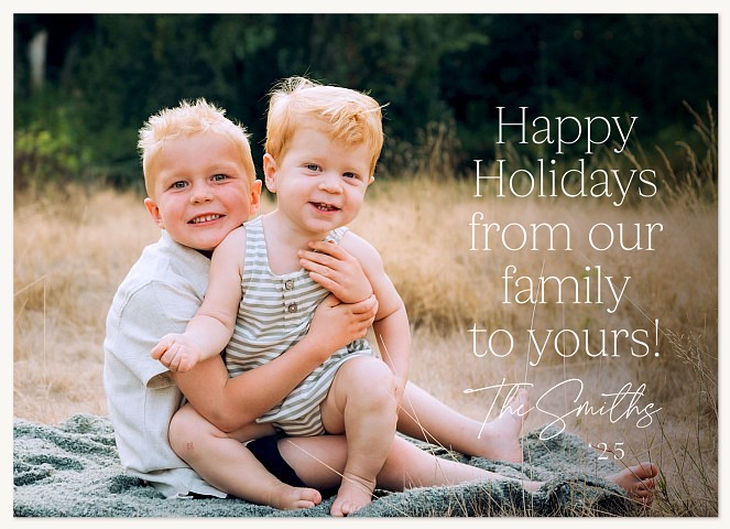 From Our Family Personalized Holiday Cards