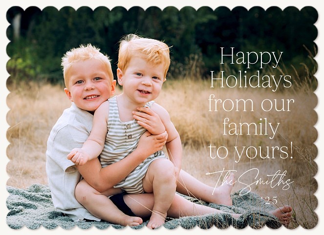 From Our Family Personalized Holiday Cards