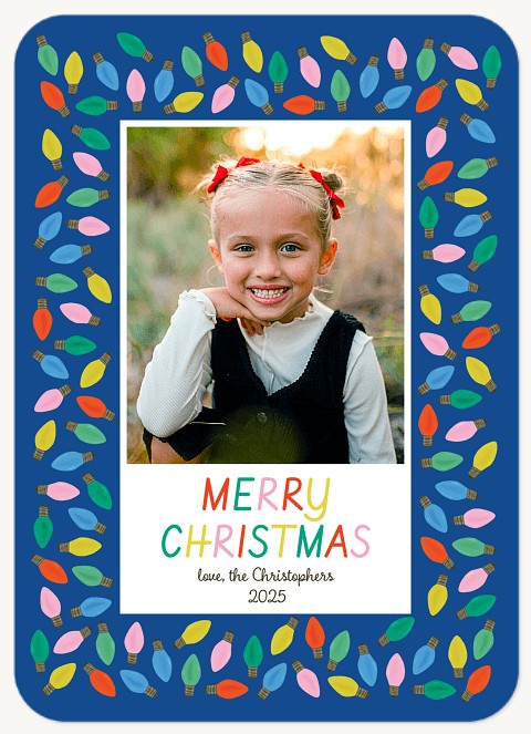 Christmas Bulbs Personalized Holiday Cards