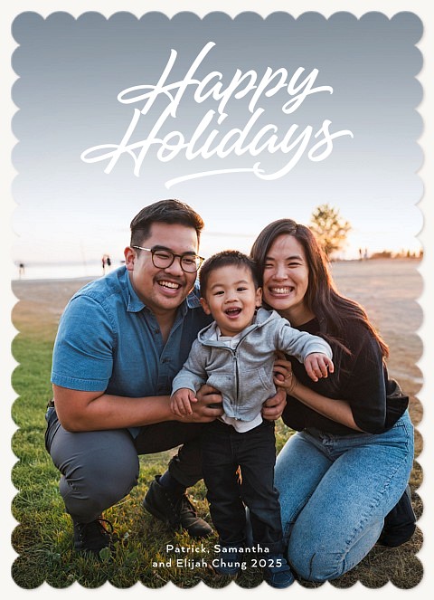 Handwritten Wishes Personalized Holiday Cards
