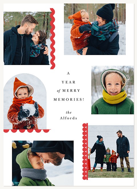 Jolly Edges Personalized Holiday Cards