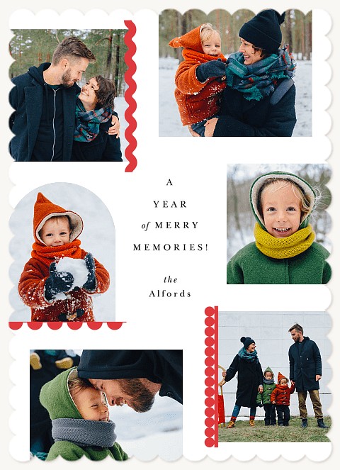 Jolly Edges Personalized Holiday Cards